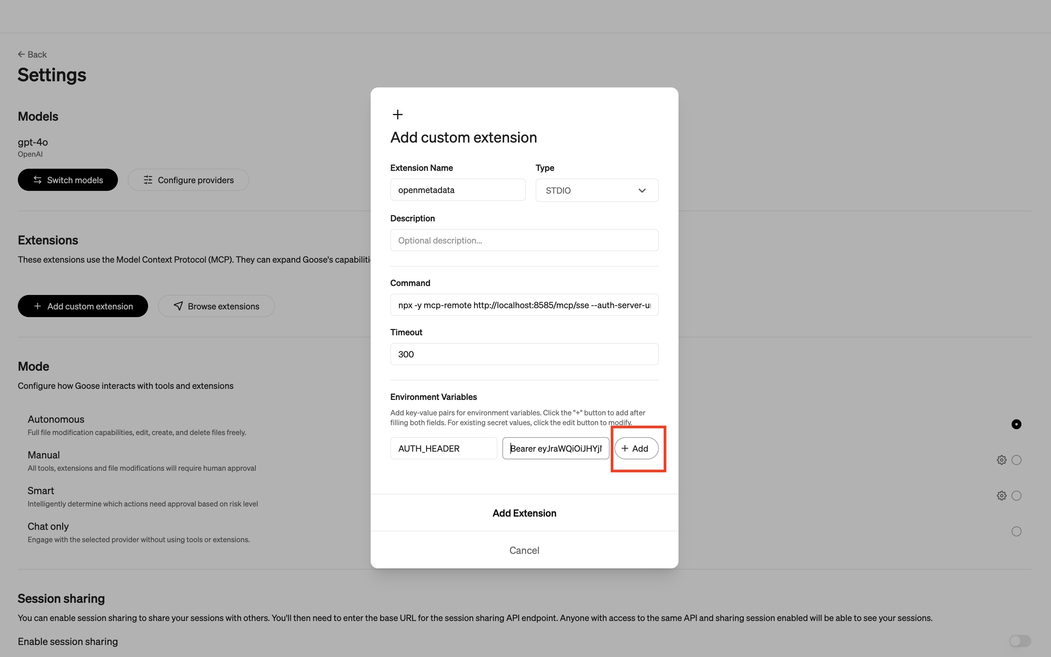 Configuring OpenMetadata MCP Server